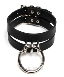 100 Handcrafted Caged Top Choker Real Leather BDSM Collar ORound Fetish Cosplay Costume Choker Necklace5319756