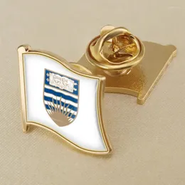 Broszki University of British Columbia Canada Flag National Emblem Brooch Brochy Pins Lapel Pins