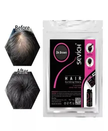 Sevich 100g de cabelo de cabelo de cabelo Fibras de construção de cabelos Keratin Bald para engrossar a extensão em pó corretivo de 30 segundos para UNSEX6416253