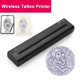 Leveranser Mini Wireless Thermal Tattoo Printer Machine Thermal Stencil Copier Printer Ritning Transfer Paper Tillbehör för tatueringskonst