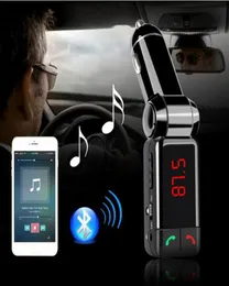 BC06 Wireless Bluetooth Car Kit Handsfree FM Sändare Stereo O Mp3 Music Player Dual USB Ports Charger med LCD Display7679050