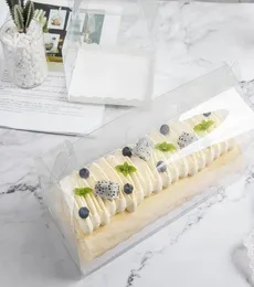 Прозрачная упаковочная коробка для пирога с ручкой Ecofriendly Clear Plastice Cake Box Cake Swiss Roll Box6781913