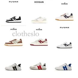 Top Designer Shoes H630 Hogans Shoes Womens Man Man Summer Fashion Simple Smooth Calfskin Ed Suede Leather High High Hg Size 38-45 Running Shoes 577