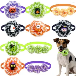 ملابس الكلاب 10 PCS Pet Bowties Halloween Bow Tie Collar Grooming for Small Cats Ties Supplies