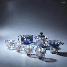 TeAware Setleri Taşınabilir Çin Çay Seti Aksesuarları Çift Lüks Öğleden Sonra Tarzı Tören Yapıcısı Juego De TE Sofra Takımları AB50TS