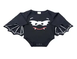 Halloween Bat Wig Wig Romper для Baby Boy Girl Одежда для новорожденных.