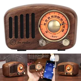 Mini Enceinte Bluetooth Fuyin R919-B - Design Rétro Rouge - Radio FM Incluse