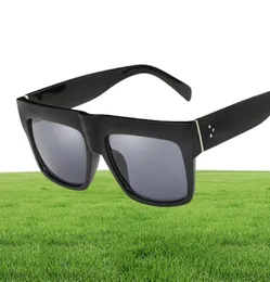 Wholehapigoo famosa celebridade Itália Designer de marca Kim Kardashian Square Sunglasses Women Women vintage Top Top Sun Glasses para FE8455031