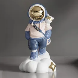 NODIC Home Decor Astronauta Figurina Decorazione Accessori per la scrivania Accessori per scrivania Figurine per decorazioni per interni per interni 240329