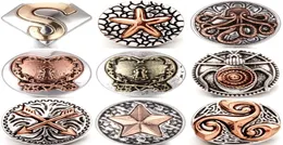 30Pcs 2019 New 18mm Snap Button Fit Snap Bracelet Jewelry 18mm Metal Snap Button Charm Octopus Button Jewelry7115059