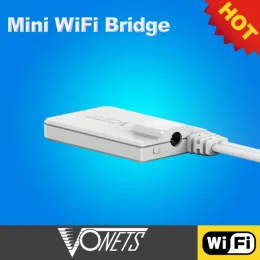 Routter Vonets WiFi Repeater Bridge Ethernet Wireless till Wired RJ45 -kabel för DVR Network Printer Computer Monitoring 2.4 GHz VAP11N300