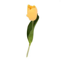 Fiori decorativi bouquet da sposa decorazioni per la casa multifunzionale fiore finto gambo singolo el tulipano artificiale per lungometraggio