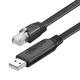 Kabel konsoli USB do RJ45 Kable przedłużające się RJ45 RS232 FTDI Oryginalny importowany układ dla linii przełącznika routera Cisco USB C RJ45 kabel