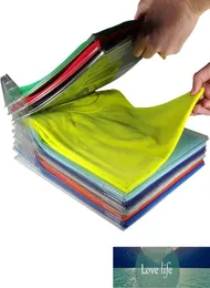 حاملي التخزين 20 PCS Creative Home Closet Folder Folder منظم المتجر المستندات المقسمات Tshirt تنظيم التخزين 6126122