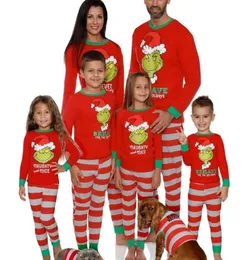 LZH Winter Christmas Pajamas Long Sleeve Family مطابقة الملابس ملابس عائلية غير رسمية مجموعات أزياء دافئة عيد الميلاد 2011281052446