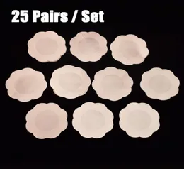 25pairs bag Flower Adhesive Nipple Covers Pads Body Breasts Stickers Disposable Milk Paste Anti Emptied The Chest Paste Bra6883981