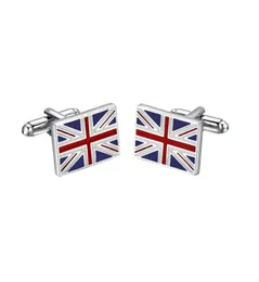 Ihre FS 6 PairsSet Edelstahlmanschette Links MEN039S National Flag luxuriöser Smoking -Shirts Cufflinks2283333