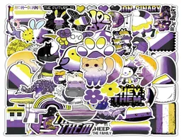 60st Nonbinary Pride Stickers Graffiti Kids Toy Skateboard Car Motorcykelcykelklistermärke dekaler hela7764798