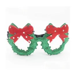 نظارة شمسية إطارات مجردة نظارات عيد الميلاد إطار سانتا الثلج شجرة مضحك أقنعة الحفلات الإكسسوارات الحلي الزخارف عيد الميلاد الأزياء طفل dhyj4