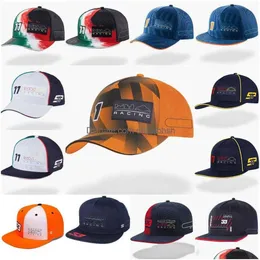 Odzież motocyklowa F1 Racing Cap 2024 FORMA 1 Zakrzywiony kierowca baseball czapki mężczyźni kobiety sportowe kapelusze swobodne czapki moda esigner drop d dhdqj