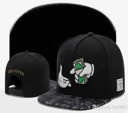 Gott, Geld Snapback Caps Hüte für Männer Hip Hop Cap Snapbacks Baseball Hat Baseballcaps Rap Gorras Bone9614963