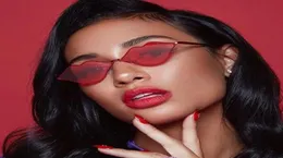 Novelty Metal Mouth Sunglasses XXOO Lips Shaped Sun Glasses Red Sexy Small Frame Sunglass 8 Colors Whole3767845