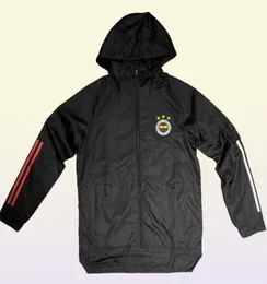 성인 20 21 Fenerbahce Hoodie Windbreaker Jackets 2020 2021 후드 스포츠 재킷 후드 지퍼 겨울 코트 러닝 men039s ja6108641