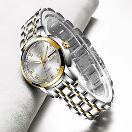 Lige Gold Watch Women Women Watches Ladies Creative Steel Steel Bracelet Watches Feminino Relógio à prova d'água feminino feminino 240410