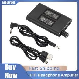 Förstärkare Classa -hörlurarförstärkare 16150 Ohm 16300 Ohm HiFi Earphone Amp Justerbar ljudförstärkare med 3,5 mm Jack Cable 2Level Boost