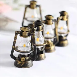 Dekorative Figuren Lantern 5/10pcs 37x54mm Skala Mini Kerosin Dekor Miniaturöllampe Ornamente Fairy Garden AccessoryShome Dekoration