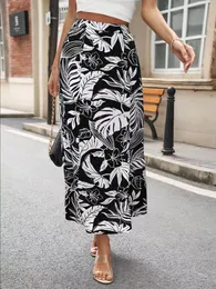 مجموعات الجري Vestido longo com estampa de flores para mulher tamanho grande casual bodycon elegante sexy maxi outono