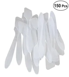 150pcs Plastik Makyaj Spatula Kozmetik Kepçe Maskesi Çubuk Kaşığı Yüz Maskesi Maskesi ve Örnekleme için 3551193