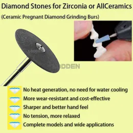 Lodden Dental Lab Diamond Stones for Zirconia All-Ceramic Ceramic Diamond Sliping Burs Polisher Medium Black Laboratory Tools Tools