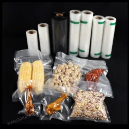 Maschinenküchen Lebensmittel Vakuumbeutel Aufbewahrungsbeutel für Vakuumversiegelungs -Vakuumverpackungsrollen 28 cm*500 cm Lebensmittelspeicherbeutel