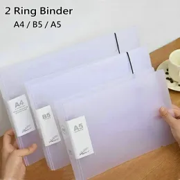 Bindemittel 2ring Binder A4 Landschaftspapier Organizer Dokument Binder A5 B5 Transparente Bindemittel -Ärmel 2loch Dateiordner für Dokumente