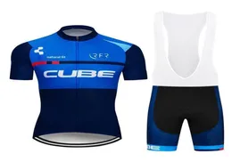 2020 Новая команда Cube Summer Men Men Short -рукав Black Cycling Jersey Mountain Brink Quick Dry Mtb велосипедная одежда Ropa Ci2881190