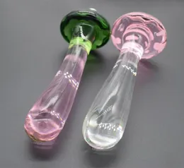 التدليك Highgrade Crystal Glass Dildo القضيب الزجاجية حبات الشرج بوت بوت بوتس ألعاب الجنس للرجل الأزواج