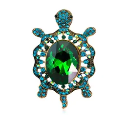 Whole Women039s Fashion Natural Insect Animal Lovely Alloy Afinestone Turtle Tortoise Brooch Pins Женщины девушки 603339