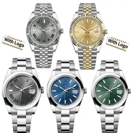 Męskie zegarek Kobiety Datejust Designer Watches 31 mm 36 mm 41 mm Rozmiar Automatyczny ruch pełny pasek ze stali nierdzewnej Wodoodporny szafir