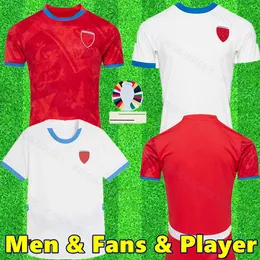 Czech Republic Soccer Jersey 2024 Euro Puchar narodowy dom domowy koszulki piłkarskie Nedved Novoy Poborsky Chytil Schick Hloezek Soucek Sadilek Lingr