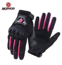 Frauen Motorradhandschuhe rosa sommer atmungsaktiven Faustspulen Schöne sexy Lycra Sportrad Radsportmotorbike Motocross1035863