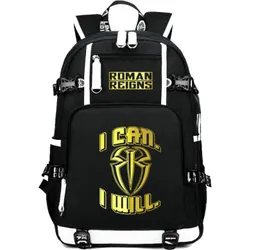 Roman Reigns Backpack Big Dog Day Pack I Can Will School BagレスリングパックサックラップトップポケットRucksackスポーツスクールバッグ屋外Day5092184