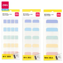 Deli 120/80/50 Sheets Tabs Multicolor Index Tabs Locky Notes Index Index Straphrent Post Stickers for Page Marker Planner School School