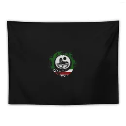 Tapisserier Tjetjenien flagga tjetjenska varg Power Pullover Hoodie Tapestry Dekoration för sovrummet