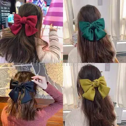 Moda Ribbon Cabelo arco clipes para mulheres penteado arco grande garotas de cetim de cetim