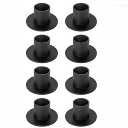 Держатели свечи 8peece Candlestick Holder Farmhouse Decer Black For Home Wedding Party Anniversary House Housearing Fired