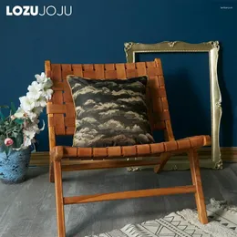 Travesseiro lozujojuju de alta qualidade estilo jacquard casos quadrados de cama europeia tampas de arremesso de sofá 45x45cm