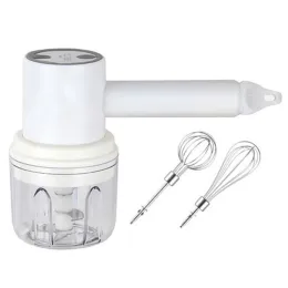 Mixers trådlös elektrisk matblandare USB Hand Blender Portable 3 hastigheter deg vitlök kross kräm ägg beater bakning masher köksverktyg