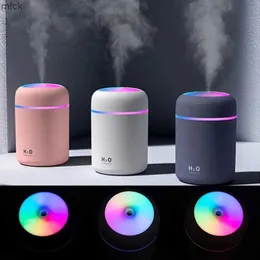 Nawilżacze z kolorowymi LAM Mini 300 ml AROMATHATOROPY HULLtrasonic Atomizer Atomizer USB Air Humidifier dla domowego hotelu