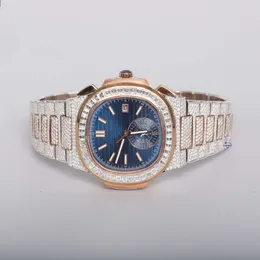 Luxury Looking Fullt Watch Iced Out for Men Woman Top CraftSmanship Unikt och dyra Mosang Diamond 1 1 5A Watchs For Hip Hop Industrial Luxurious 1669